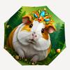 1pc Jeweled Guinea Pig Auto-Fold Umbrella with One-Touch Open/Close - 8 Reinforced Ribs for Windproof Stability,  Yy251118246
