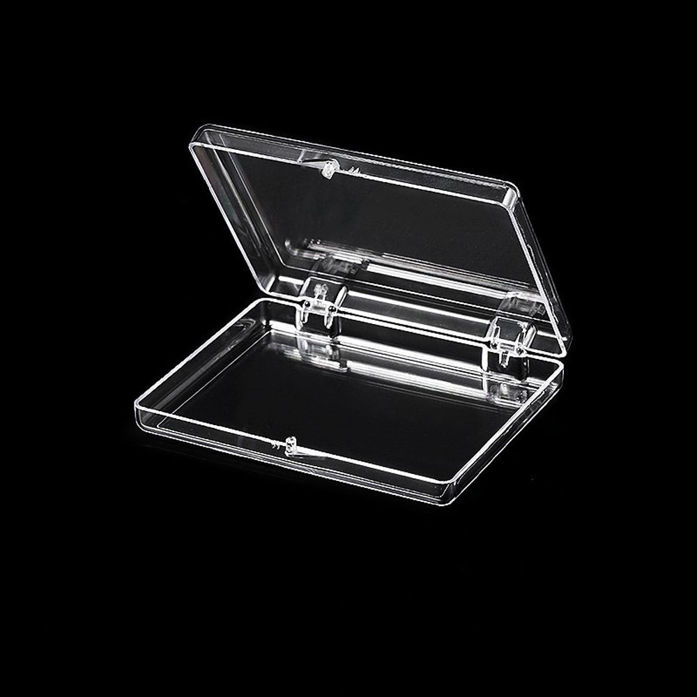 Board Transparent Square Flip Box Nail Storage Box Nail Tips Display Container False Nail Organizer