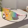 Outdoor Brand Sports Sunglasses Men  New In Oversized Mirror Riding Goggle Trendy Futuristic Cycling Women Shades