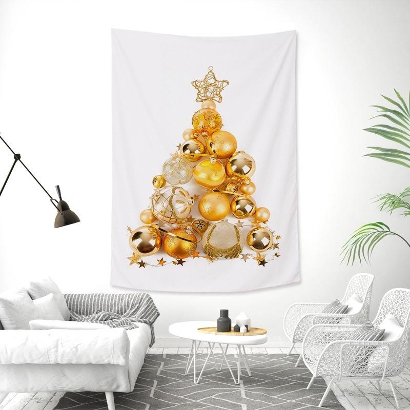 Christmas tree tapestry holiday party decoration  background cloth living room bed dormitory  home
