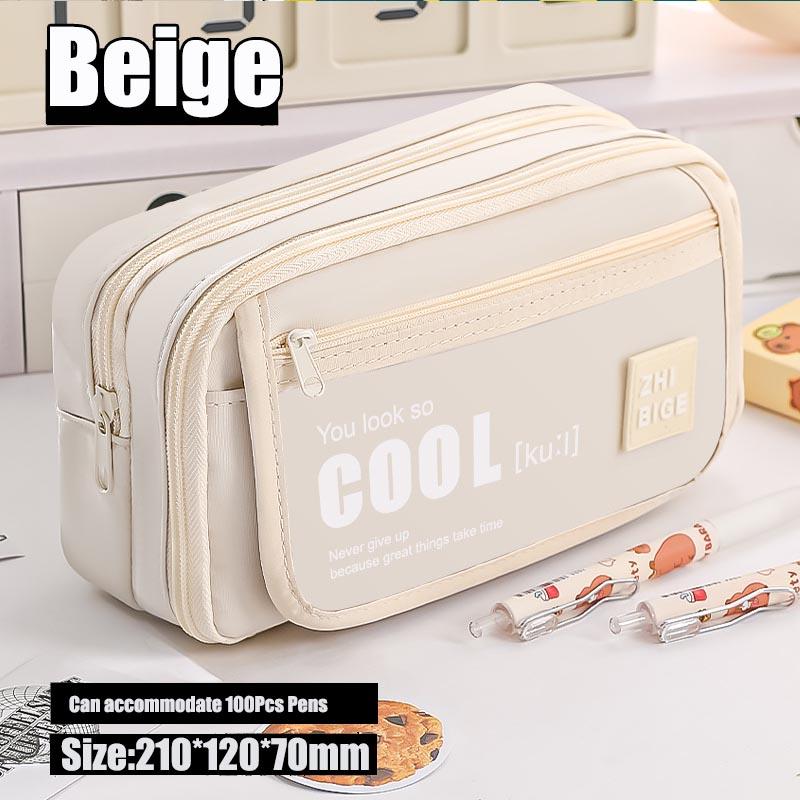 Large Capacity Nine-layer Flip Panda Pen Bag, Student Pencil Case Stationery Case