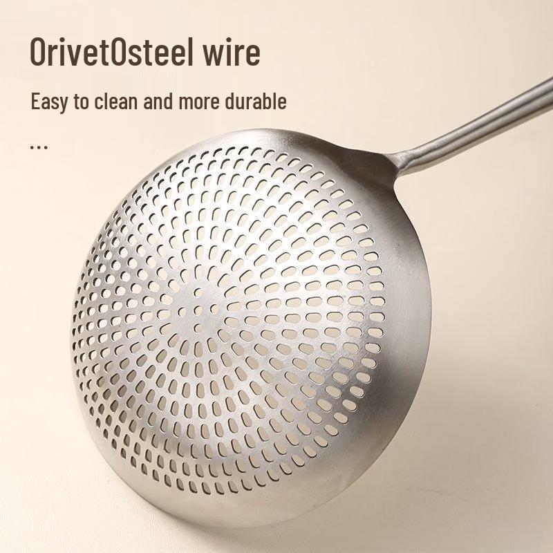 Zhishi 304 Stainless Steel Large Skimmer Spoon