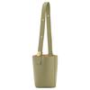 Loewe Bucket Series Pebble Adjustable Shoulder Strap Lock Closure Leather Bucket Bag Unisex Handbags Eucalyptus-Green AANBBBWX01-4787