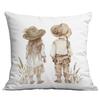 New Summer Retro Polyester Pillow Case Home Sofa Cushion Pillow Case Decoration