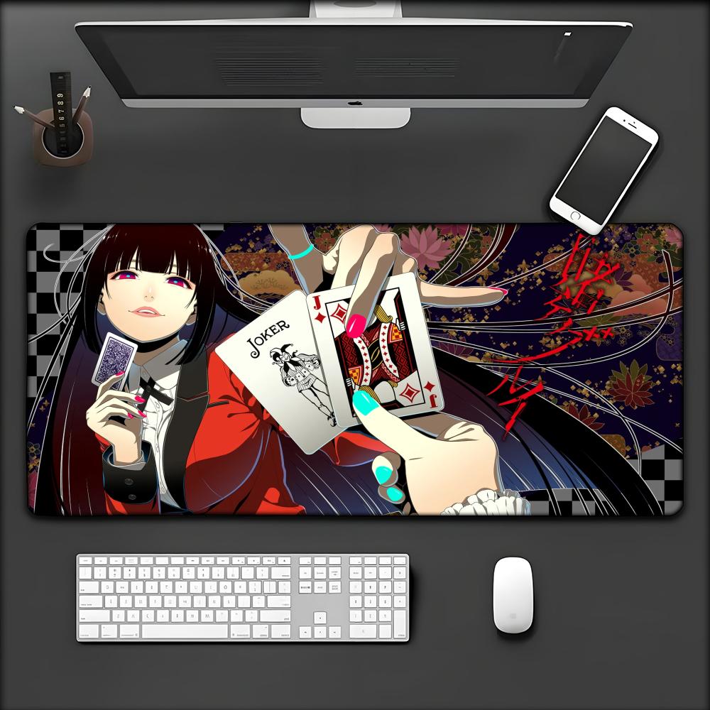 Kakegurui Jabami Yumeko Anime Anti-Slip Speed Version Game Computer Keyboard Office Table Mat Gaming Mouse Pad