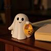 Festive Halloween Decorations Ghost Ornaments, Resin Desktop Hanging Pumpkin Ornaments Basket Design, Decor for Party