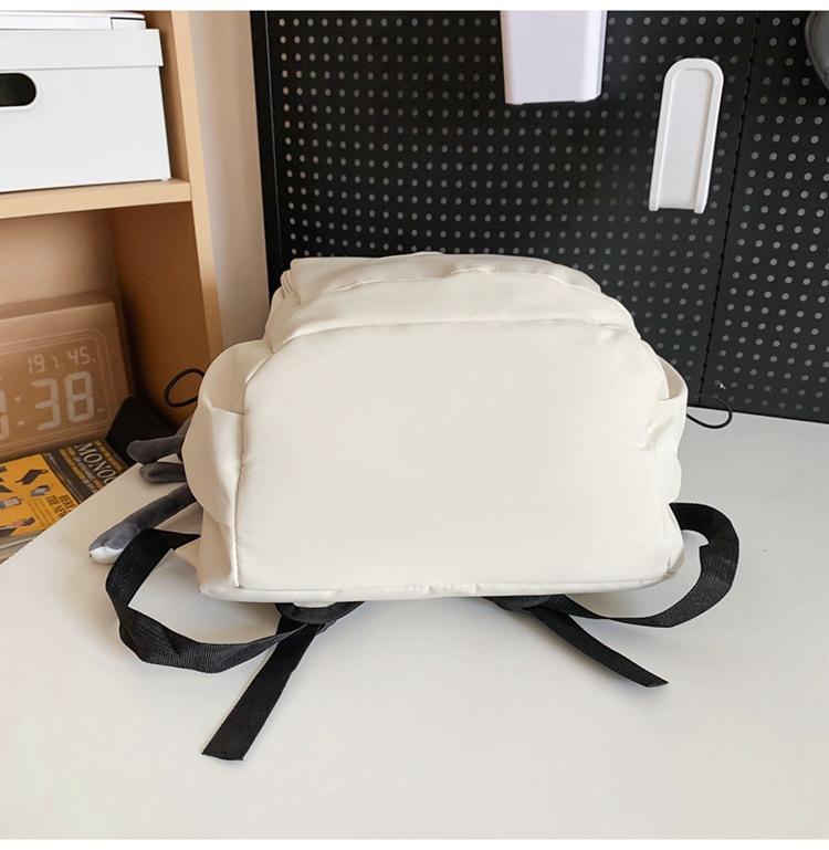 Einfarbiger Schulrucksack für Mittelschüler