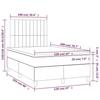 VidaXL Sommier à Lattes de Lit avec Matelas LED, Lit Rembourré, Lit Double, Lit Adulte de Chambre à Coucher Intérieur, 3136235
