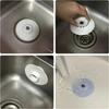 2pcs  Push-Type Silicone Floor Drain  Silicone Universal Sink Stopper  Prevent Clogging  Bathroom Drain Hair Catcher Press Water