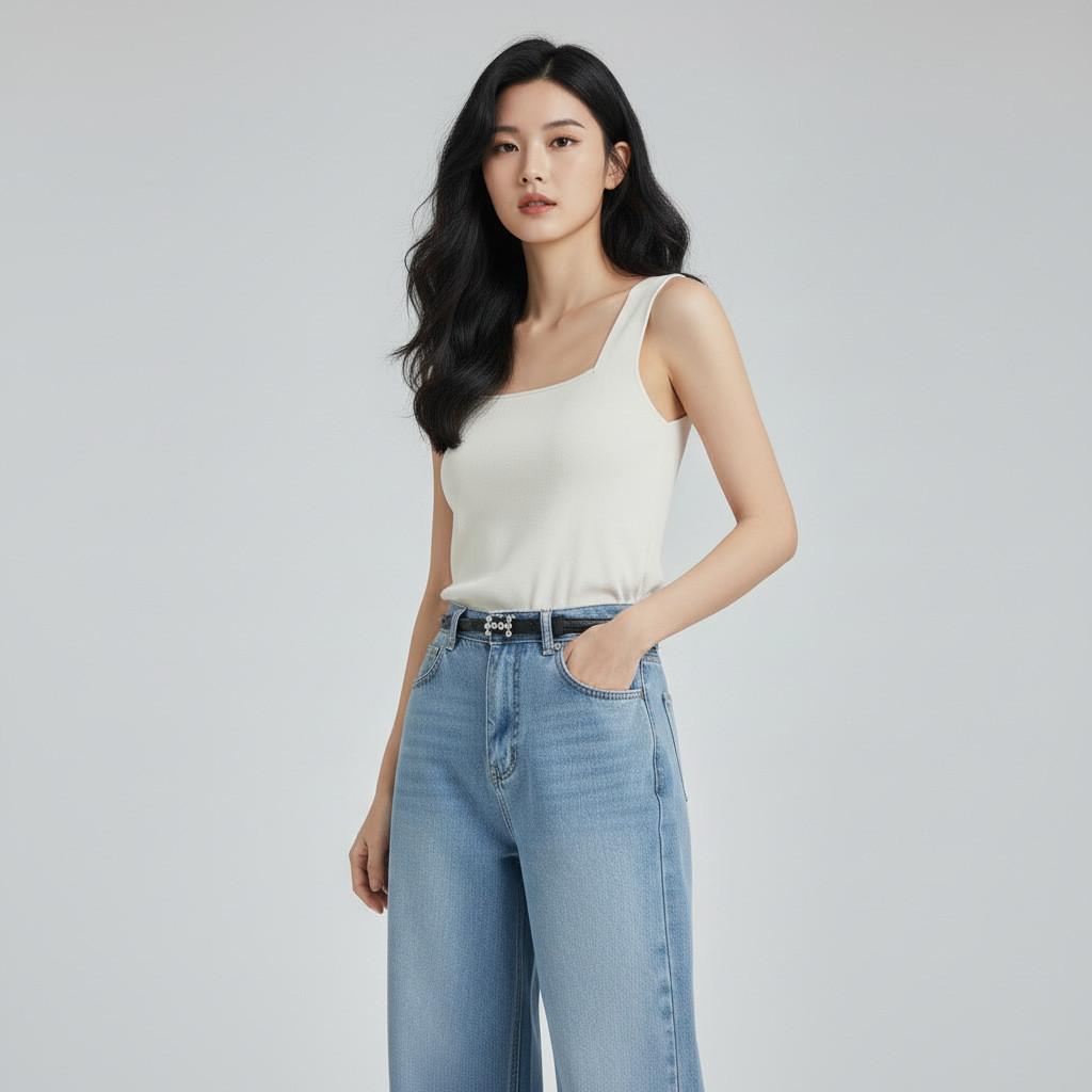 Genuine Leather Womens Belt With Alloy Buckle For Casual And Office Wear