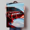 Classic Interior Red and White Car Poster Customized Vintage Metal Signs Wall Art Retro Tin Plaque for Fans Coffee Bar Man Cave