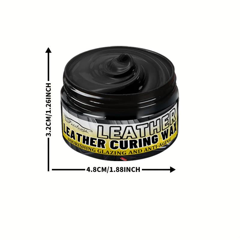 Leather and Plastic Repair Polishing Wax - Automotive interior reconditioning cream for leather/plastic/rubber care