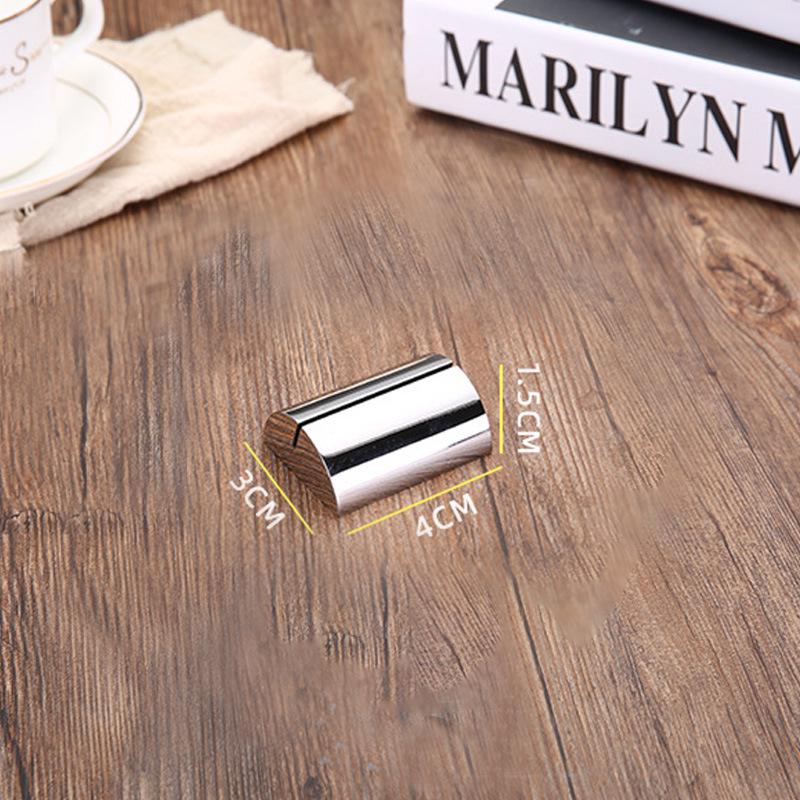 Stainless Steel Menu & Table Number Holder
