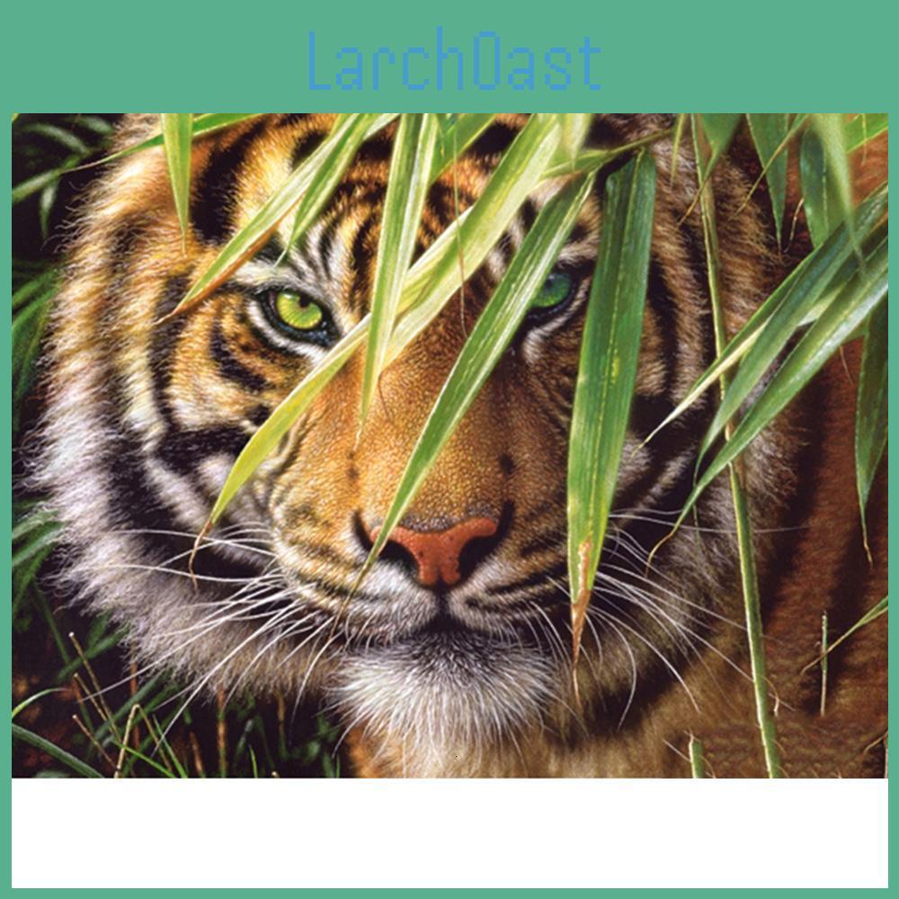 5d Diy Painting Diamond Full Round Drill Embroidery Tiger Animal Diamond Embroidery