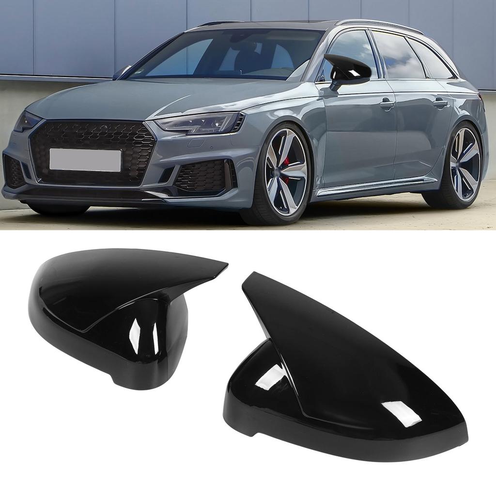 Left Right Door Mirror Cove Horn Side Wing Mirror Casings for S4 4 B9 2015‑2019