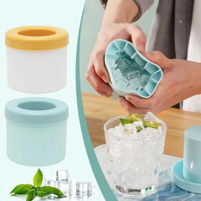 Silicone Ice Cube Mold Round Ice Bucket Cup Mould Refrigerator Freeze Ice Maker Creative Design Ice Cube Mold