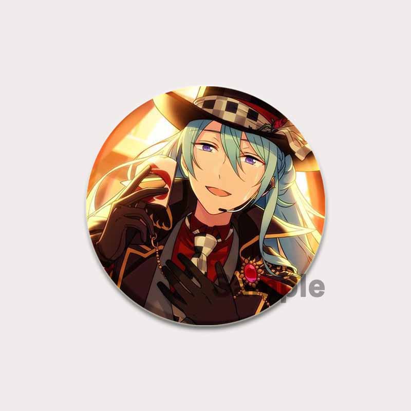 32/44/58mm Anime Ensemble Stars Pin Cartoon Figure Wataru Hibiki Brooch Creative Cute Art Badge for Backpack Decor Fans Collection Gifts