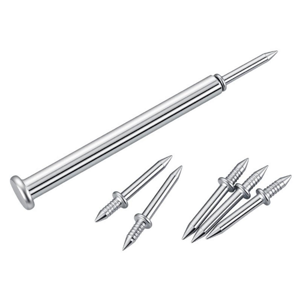 Heavy Duty Galvanized Invisible Fasteners Two Way Headless Nails for Baseboards & Woodworking No Track Left After Removal