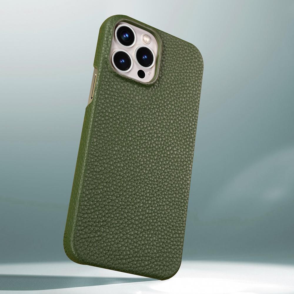 Clearance Sale  Lychee Genuine Cowhide Leather Phone Case for iPhone 13 Pro Max 13Pro 13 Mini Shockproof Back Cover