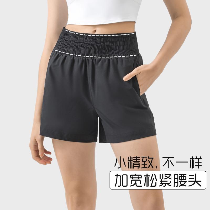 Outdoor new instant cool three-point yoga pants moisture wicking light running fitness shorts women's S