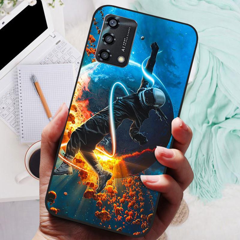 Telefoonhoesje Voor OPPO A74 4G Hoesje Siliconen Zwarte Bumper Zachte TPU Coque voor OPPO A74 CHP2219 Hoesjes OPPOA74 A 74 Beschermer Fundas