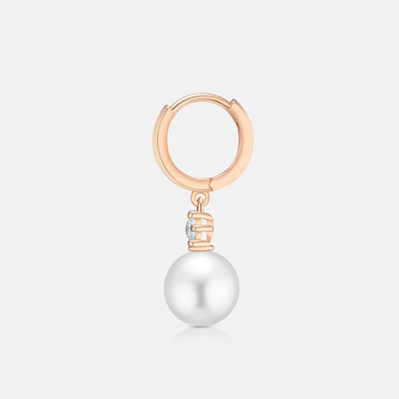 METROCITY JEWELRY René Perla Sterling Silver Rose Earrings A243SE9015RPA