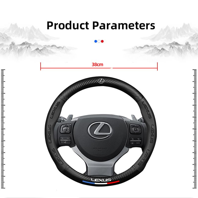 3D Auto Rennlenkradbezug Anti-Rutsch Schutzhülle Für Lexus LS LC IS350 ES300 GX460 LX570 RX500h NX300 GS350 CT200h