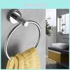 Stylish Stainless Steel Towel Ring For Bathroom With Elegant Matte Finish And No Drill Design
