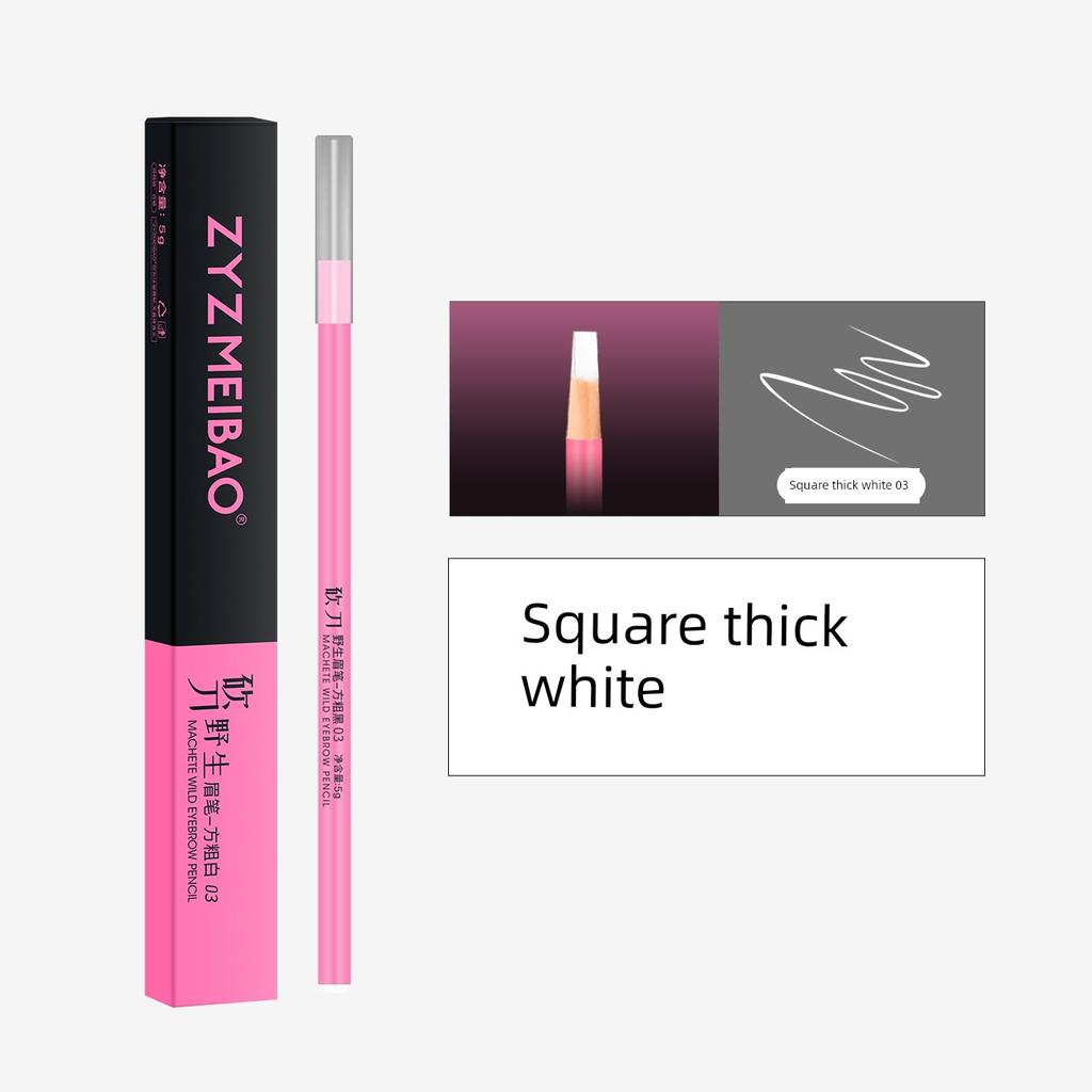 ZYZ Meibao Embroidery Tattooist Special for Makeup Artists Waterproof Sweat-Proof Wild Line Eyebrows Eyebrow Pencil Thick Lead Eyebrow Pencil