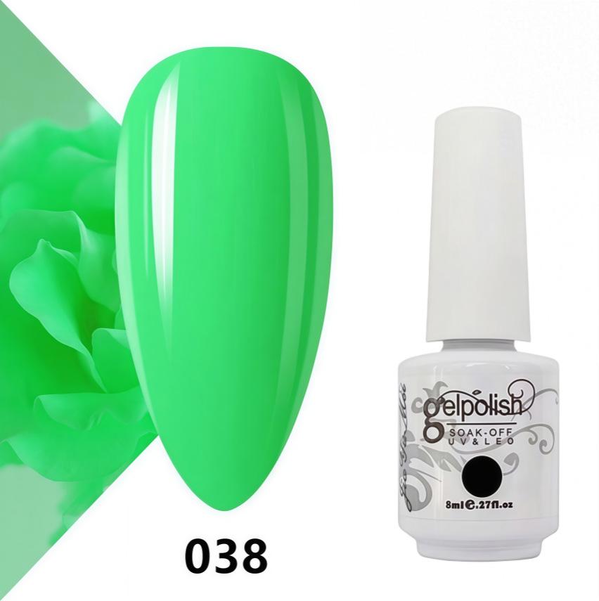 Amber Gel Polish Set: Gel Polish Manicure Kit with Whitening, Base Coat, and Sealer.