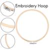 M-Modern-12 Pieces 7 Inch Wooden Embroidery Hoops Bulk Bamboo Circle Cross Stitch Hoop Round Ring For Art Craft Handy Sewing