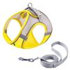 Uccellino Rabbit Mesh Harness, Cool and Breathable, Adjustable Length, Easy To Attach with Leash (Yellow, XXS)