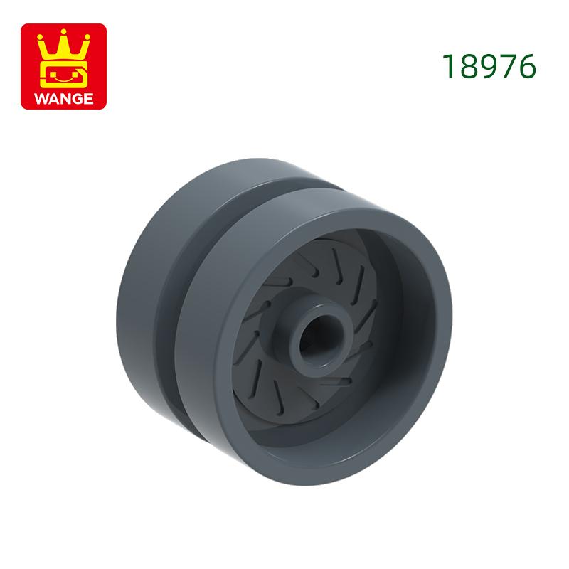 

78Pcs/lot 18976 Wheel 18mmx12mmwith Axle Holeand Stud Block Moc Color Accessories Compatible featuring Brick DIY Children Plaything about 78pcs