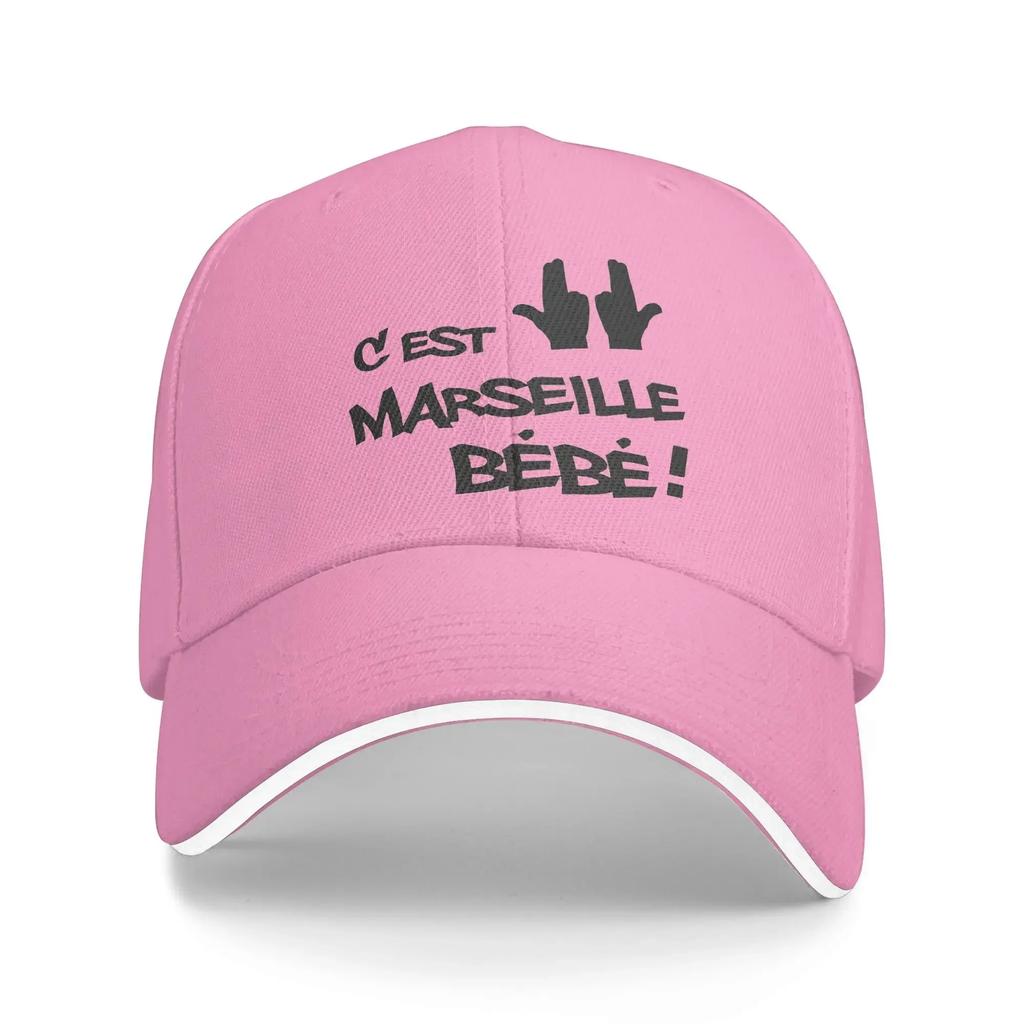 aC'est Pas La Capitale C'est Marseill Bébé Jul Baseball Caps Casual JUL Sandwich Caps Men Women Breathable Sun Hat Sport