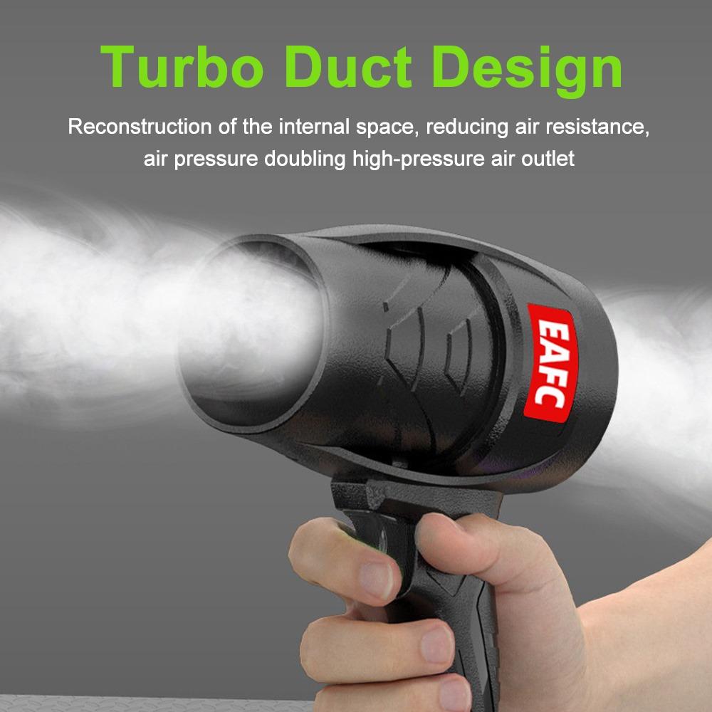 EAFC Taşınabilir Turbo Üfleyici, Geniş Kapasiteli Lityum Pil Ömrü, Araç/Ev Toz Üfleyici, Dökülmüş Yapraklar, Toz, Buz, Kar İçin Uygundur