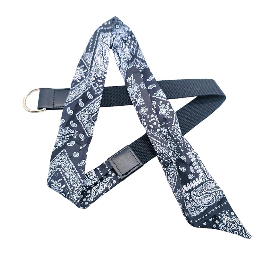Verstellbarer Patchwork Seidenschal Gürtel Canvas Universalgürtel Hot Girls Damen Taillengürtel für Mantel Röcke Jeans Dekorativ