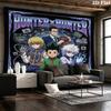 Hunter X Hunter Wall Tapestry Aesthetic Wall Hanging Printed Fabric Blanket Decorative Tapestries For Bedroom Living Room Home Decor