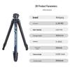 WOLFGANG Z81/Z82 Lightweight Travel Carbon Fiber Tripod for Cameras