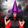 Stylish Oxford Fabric Witch Hat For Halloween Costume Parties Adult Teen Adjustable Design Cosplay Accessories