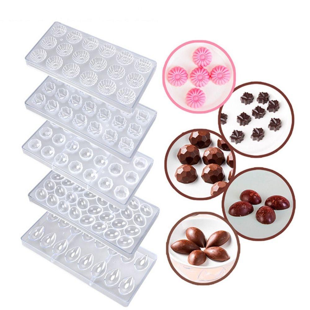 Handmade Sphere Chocolate Tools Transparent Bar Mould New Baking Pastry Tools Confectionery