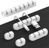 Organizador de Fios de Cabo de Fio de Silicone Enrolador de Cabo USB Clipes de Gerenciamento Autoadesivo para Mouse Teclado Fone de Ouvido Para iPhone Huawei