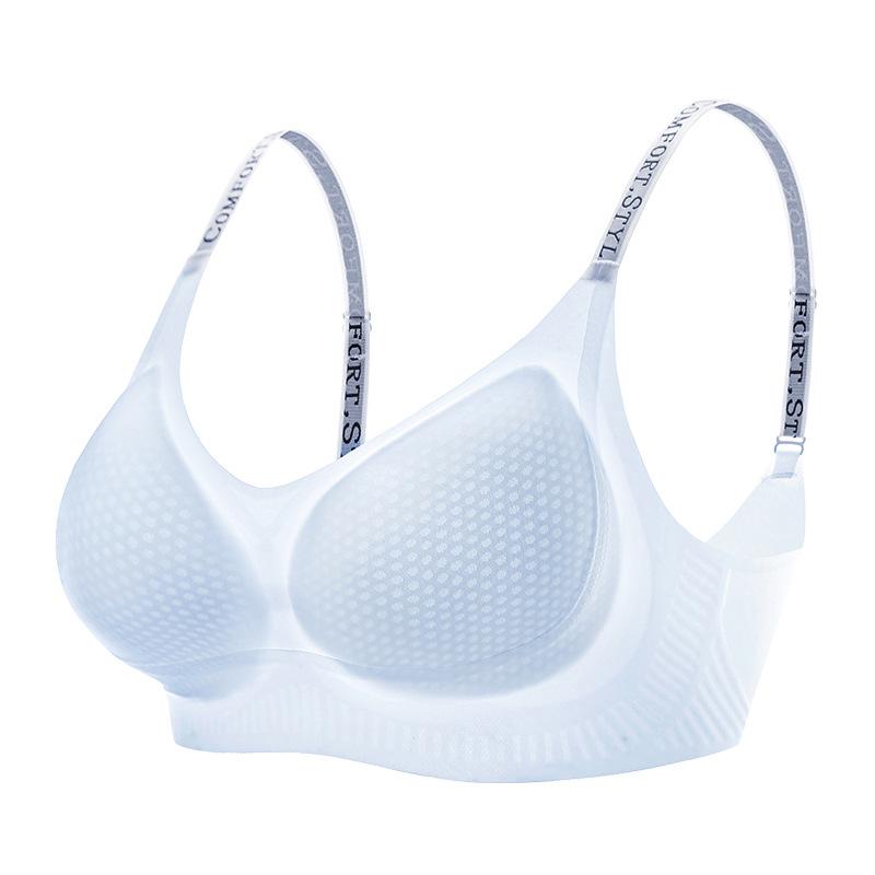 Alphabet shoulder strap, light ice-feeling and seamless, sub-breasts, breathable back bra cover, summer