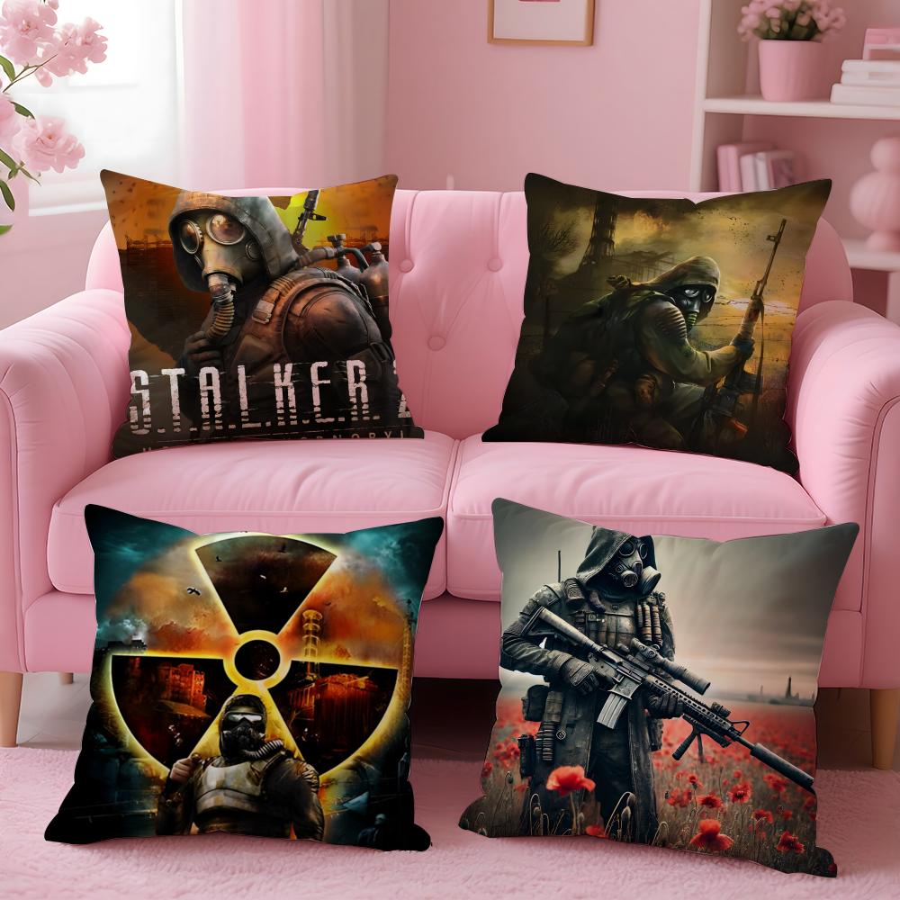 game survival SSTALKER 2 Heart of CChornoby Cushion Cover Pillow Case Soft Friendly Fabric Concealed Zipper
