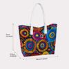 Colorful Sunflower Print Tote Bag Fashion Casual Shoulder Bag for Outdoor Shopping Daily Use