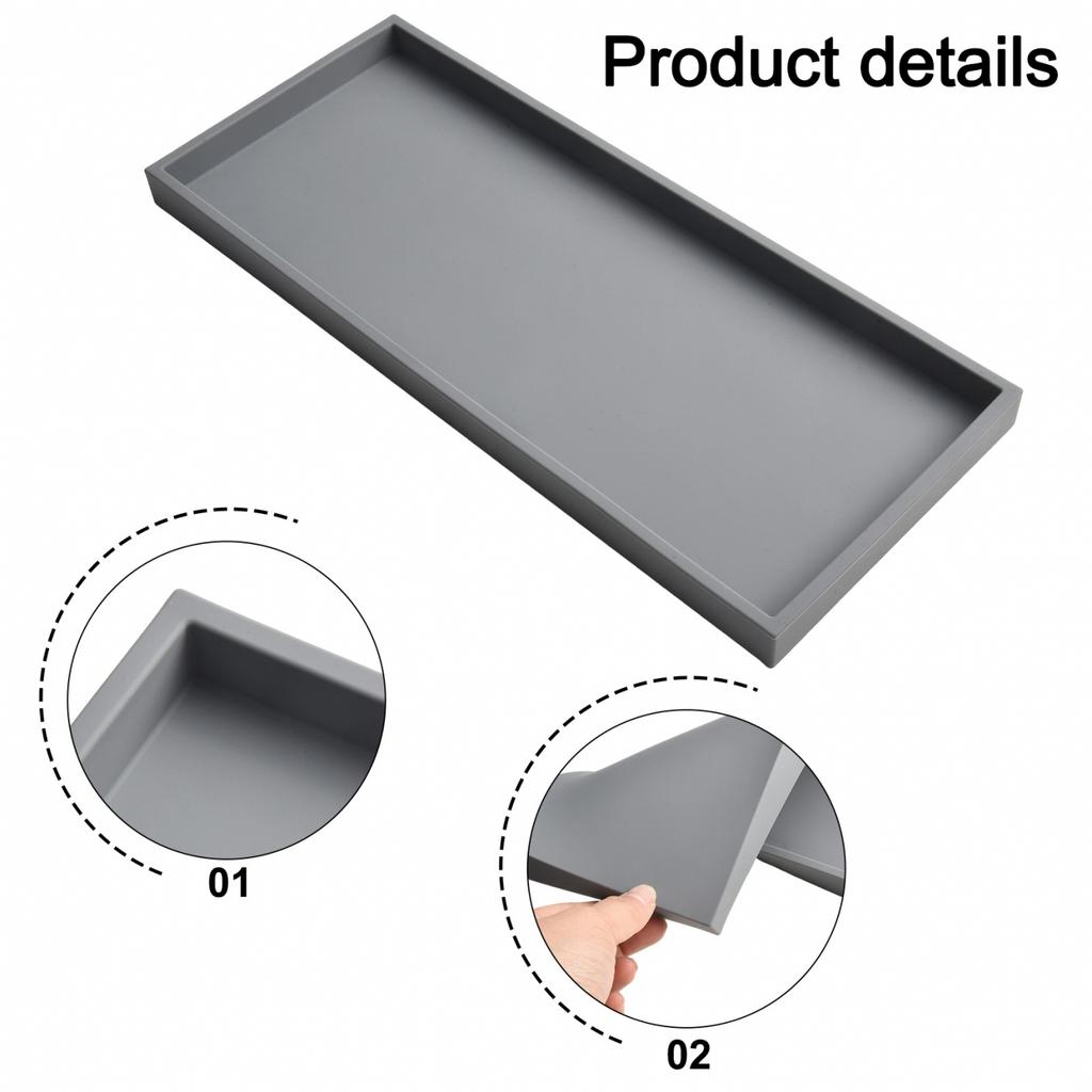 Multi Purpose Silicone Tray to Enhance Your Bathroom's Aesthetic Appeal