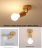 Faretto da superficie in legno nordico per soggiorno, camera da letto, corridoio di negozio o illuminazione a applique.