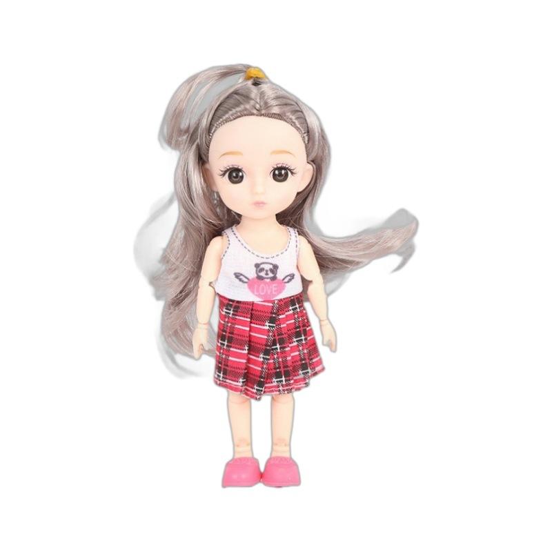 17cm Small Size Princess Dress Up Barbie Mini Playhouse Toy