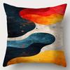 Geometric Color Decorative Pillowcase, Ultra-soft Polyester Material Living Room Sofa Backrest Car Pillowcase Home Decoration