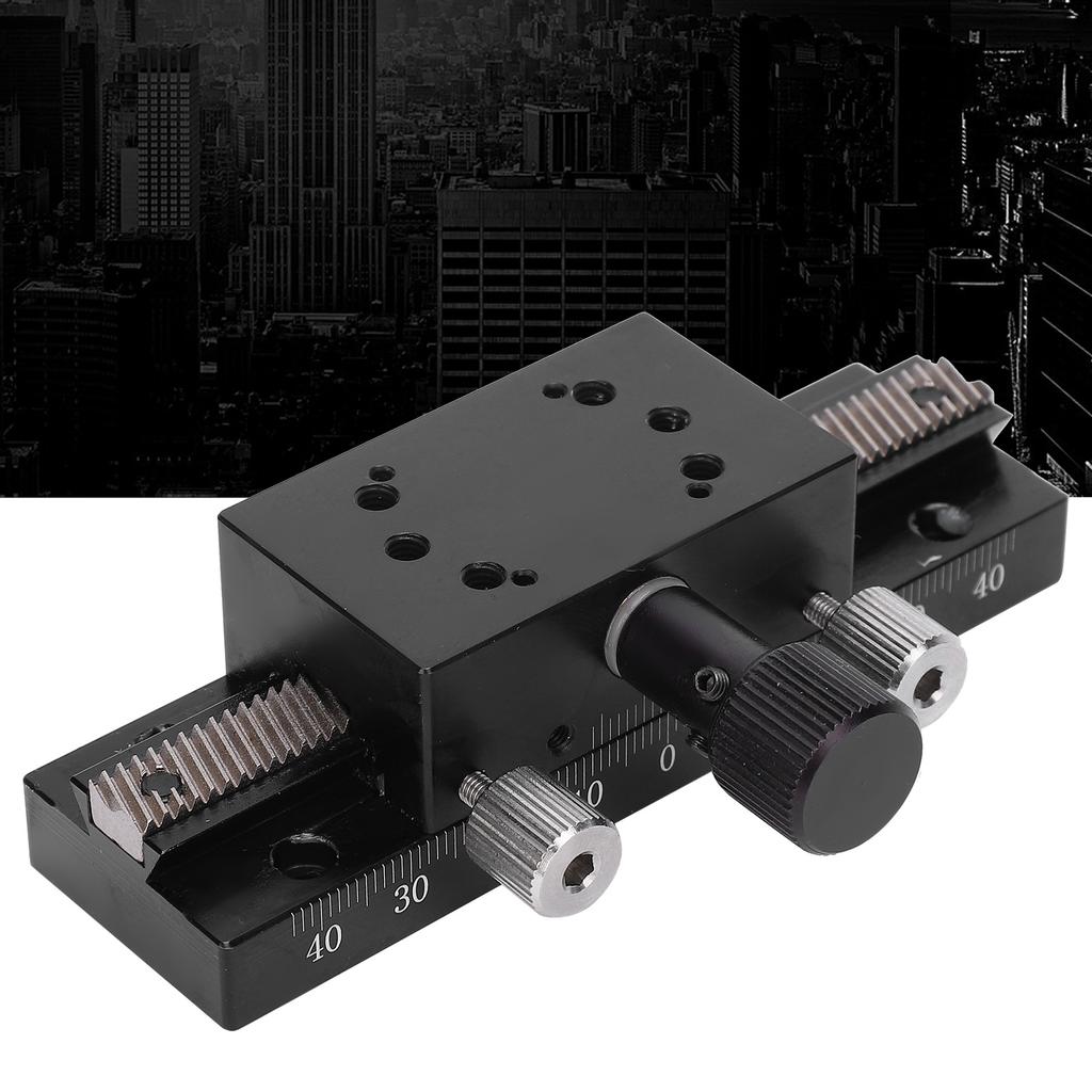 30 x 50mm Sliding Stage Linear Translation Manual Fine Tuning Trimming Platform SEMCIC‑100