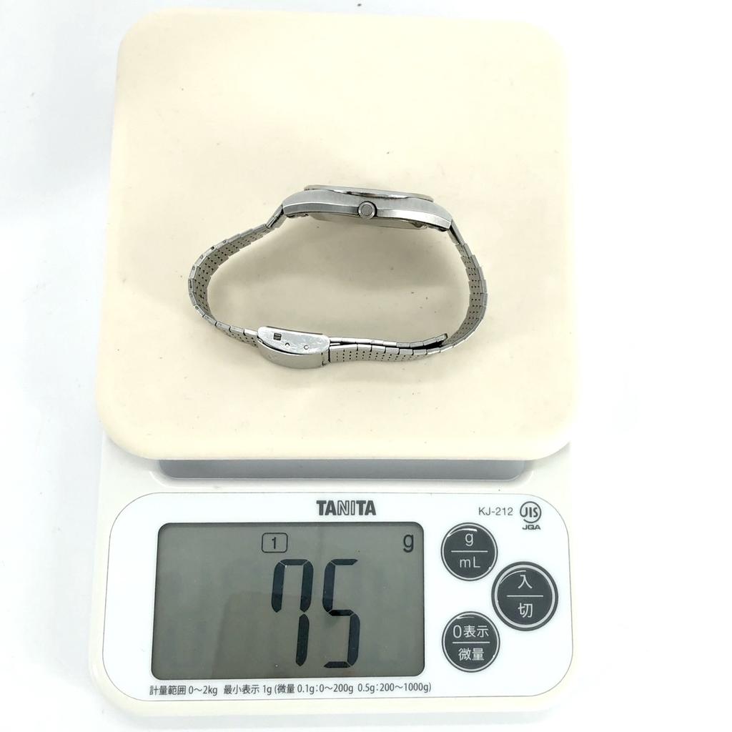 Working Good SEIKO KING QUARTZ 5855-8001 QZ Quartz Manufactured 1977 7N1216 Silver Dial Date Men's Watch WATER RESISTANT 3-Hand New Battery